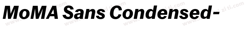 MoMA Sans Condensed字体转换